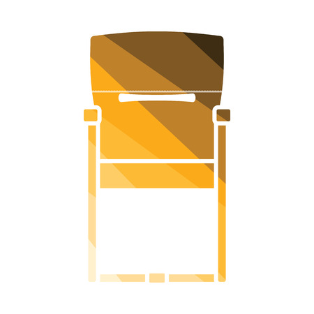 Guest office chair icon. Flat color design. Vector illustration.のイラスト素材