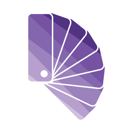 Color samples icon. Flat color design. Vector illustration.のイラスト素材