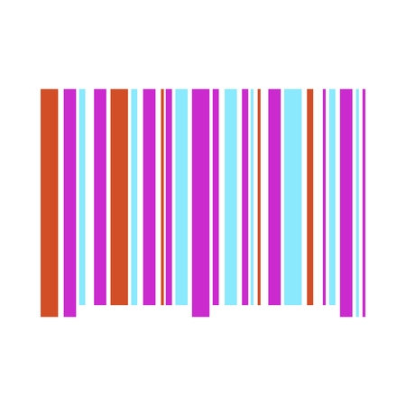 Bar Code Icon. Flat Color Design. Vector Illustration.のイラスト素材