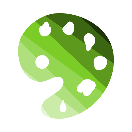 Palette Icon. Flat Color Ladder Design. Vector Illustration.のイラスト素材