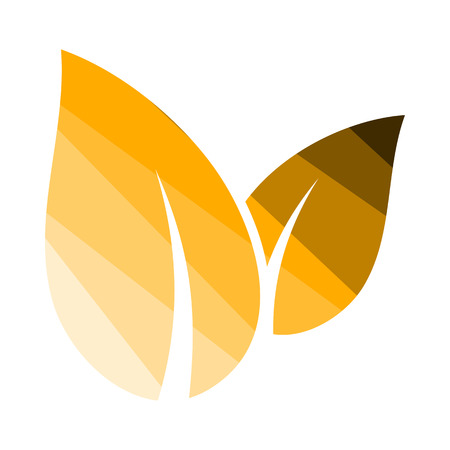 Spa Leaves Icon. Flat Color Ladder Design.のイラスト素材