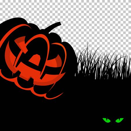 Happy halloween theme greeting card. Vector illustration.のイラスト素材