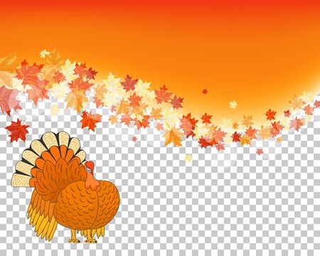 Thanksgiving Day.  Transparency Grid Design. Vector Illustration.のイラスト素材
