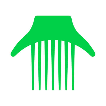 Comb Icon. Flat Color Design. Vector Illustration.のイラスト素材