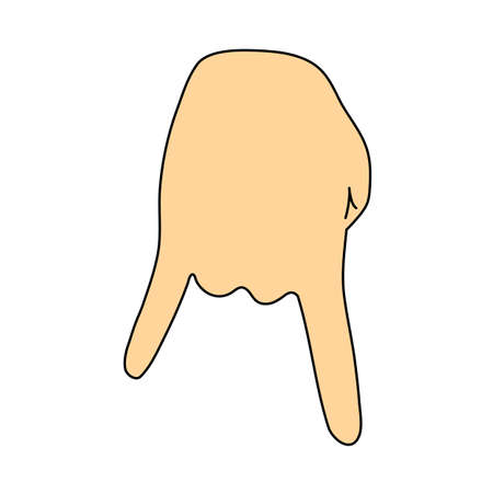 Baseball Catcher Gesture Icon. Editable Outline With Color Fill Design. Vector Illustration.のイラスト素材