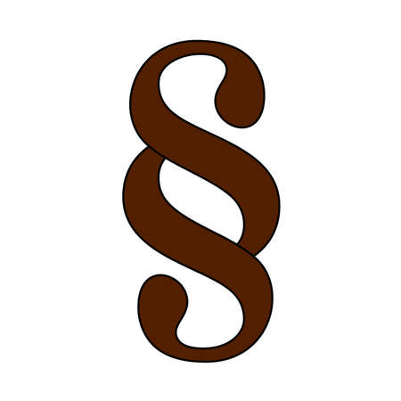 Paragraph Symbol Icon. Editable Outline With Color Fill Design. Vector Illustration.のイラスト素材