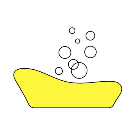 Baby Bathtub Icon. Editable Outline With Color Fill Design. Vector Illustration.のイラスト素材