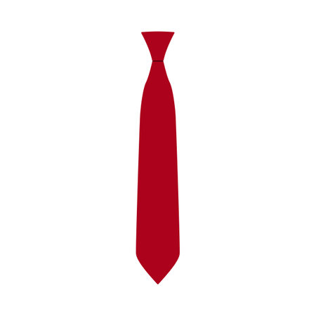 Business Tie Icon. Flat Color Design. Vector Illustration.のイラスト素材
