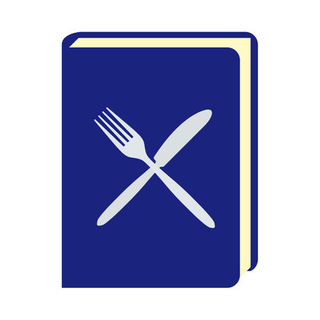 Menu Book Icon. Flat Color Design. Vector Illustration.のイラスト素材