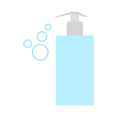 Dispenser Of Liquid Soap Icon. Flat Color Design. Vector Illustration.のイラスト素材