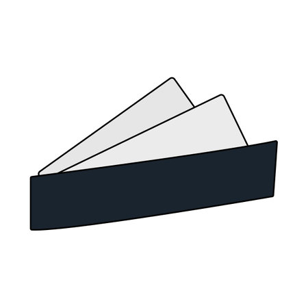 Business Handkerchief Icon. Editable Outline With Color Fill Design. Vector Illustration.のイラスト素材