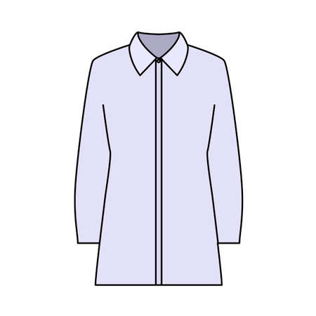 Business Blouse Icon. Editable Outline With Color Fill Design. Vector Illustration.のイラスト素材