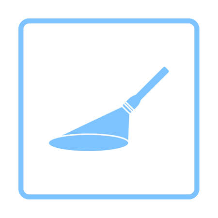 Flashlight Icon. Blue Frame Design Vector Illustration.のイラスト素材
