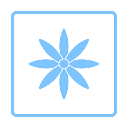 Business Brooch Icon. Blue Frame Design. Vector Illustration.のイラスト素材