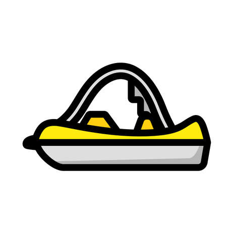 Catamaran Icon. Editable Outline With Color Fill Design. Vector Illustration.のイラスト素材
