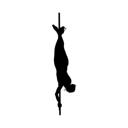 Strip Dancer Silhouette. Smooth and Clean Design. Vector Illustration.のイラスト素材