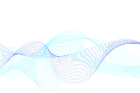 Water Lines Concept Design With Text Space. Elegant Cute Design Without Color Background. Vector Illustration.のイラスト素材