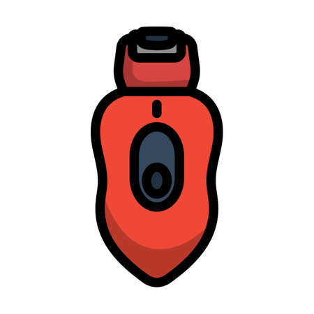 Depilator Icon. Editable Bold Outline With Color Fill Design. Vector Illustration.のイラスト素材
