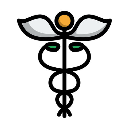 Medicine Sign Icon. Editable Bold Outline With Color Fill Design. Vector Illustration.のイラスト素材