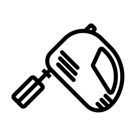 Kitchen Hand Mixer Icon. Bold outline design with editable stroke width. Vector Illustration.のイラスト素材