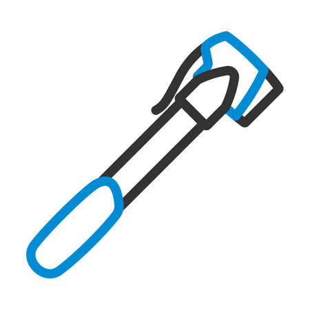 Bicycle Pump Icon. Editable Bold Outline With Color Fill Design. Vector Illustration.のイラスト素材