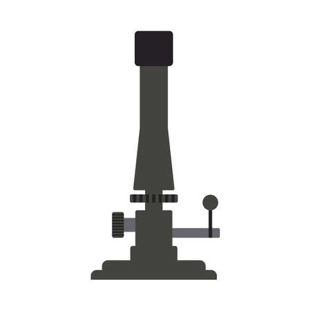 Icon Of Chemistry Burner. Flat Color Design. Vector Illustration.のイラスト素材