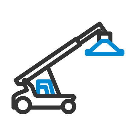 Port Loader Icon. Editable Bold Outline With Color Fill Design. Vector Illustration.のイラスト素材