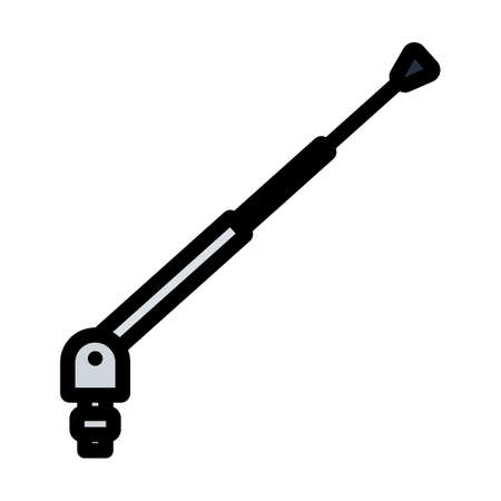 Radio Antenna Component Icon. Editable Bold Outline With Color Fill Design. Vector Illustration.のイラスト素材