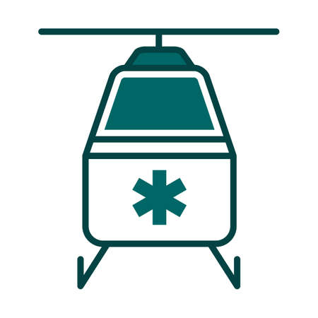 Medevac Icon. Editable Bold Outline With Color Fill Design. Vector Illustration.のイラスト素材