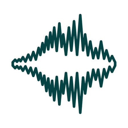 Music Equalizer Icon. Editable Bold Outline With Color Fill Design. Vector Illustration.のイラスト素材