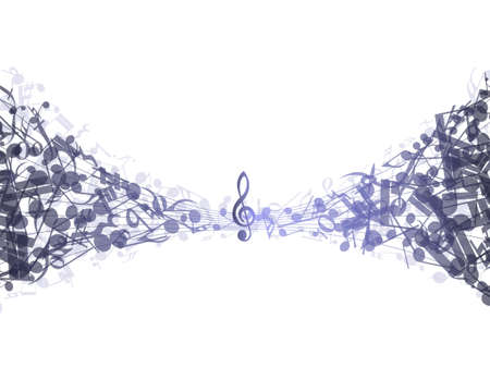 Abstract grunge musical design. Violet grunge banner in Very Peri color. vector illustration.のイラスト素材