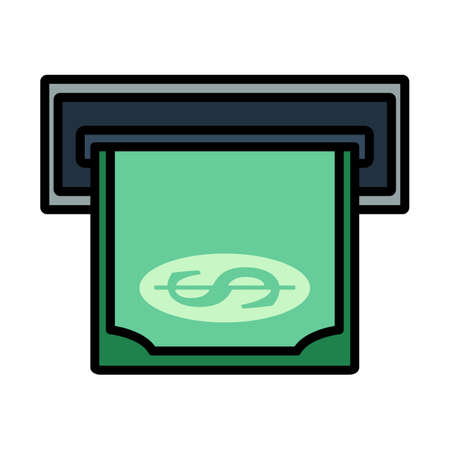 Blank1000x1000rgb. Editable Bold Outline With Color Fill Design. vector illustration.のイラスト素材