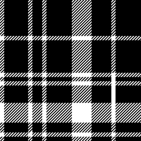 Glen Plaid textured seamless pattern. Checked fabric. vector illustration.のイラスト素材
