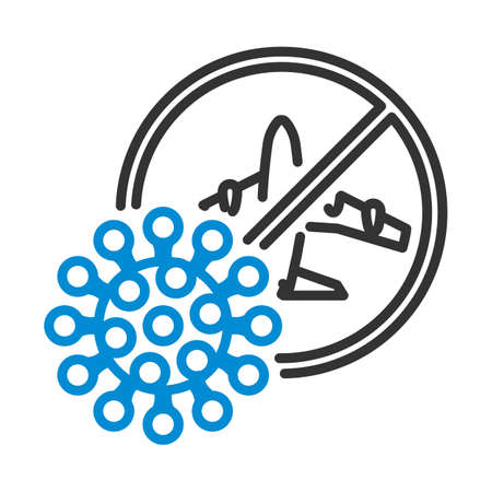 Flight Cancelled Icon. Editable Bold Outline With Color Fill Design. vector illustration.のイラスト素材