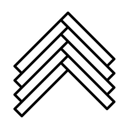 Parque Icon. Bold outline design with editable stroke width. vector illustration.のイラスト素材