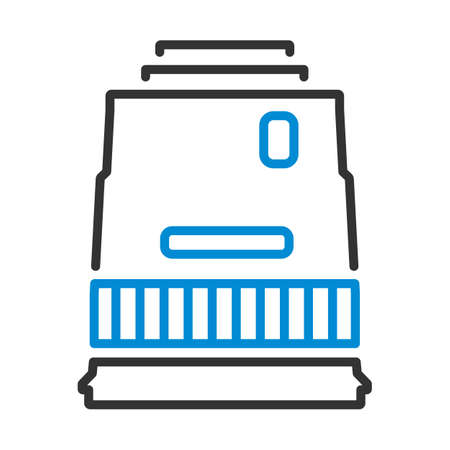 Icon Of Photo Camera Wide Lens. Editable Bold Outline With Color Fill Design. vector illustration.のイラスト素材