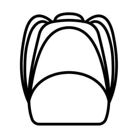 School Rucksack Icon. Bold outline design with editable stroke width. vector illustration.のイラスト素材