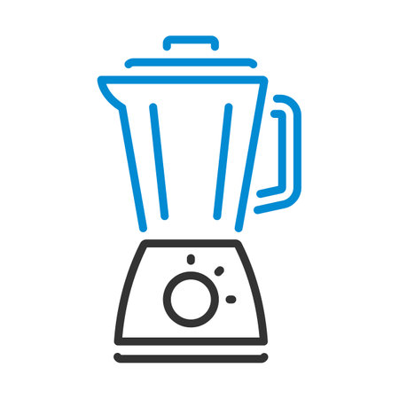 Kitchen Blender Icon. Editable Bold Outline With Color Fill Design. Vector Illustration.のイラスト素材