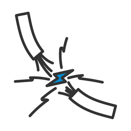 Icon Of Wire. Editable Bold Outline With Color Fill Design. Vector Illustration.のイラスト素材