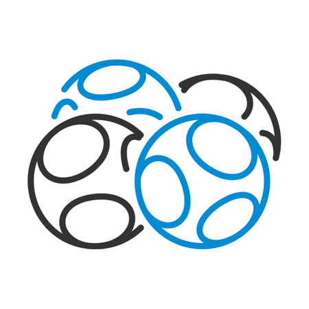 Lotto Balls Icon. Editable Bold Outline With Color Fill Design. Vector Illustration.のイラスト素材