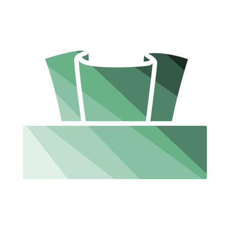 Tissue Paper Icon. Flat Color Ladder Design. vector illustration.のイラスト素材