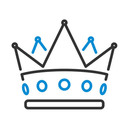 Party Crown Icon. Editable Bold Outline With Color Fill Design. Vector Illustration.のイラスト素材