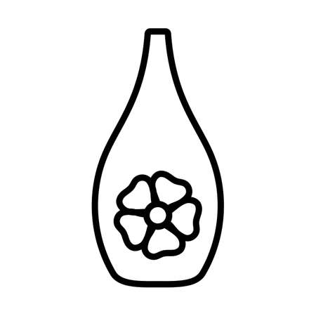 Essential Oil Icon. Bold outline design with editable stroke width. vector illustration.のイラスト素材