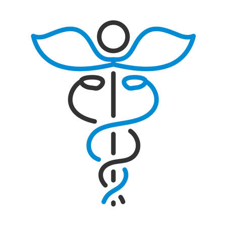 Medicine Sign Icon. Editable Bold Outline With Color Fill Design. Vector Illustration.のイラスト素材