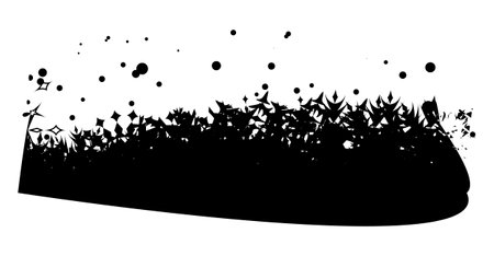 Christmas (New Year) element of snowflakes border. vector illustration.のイラスト素材