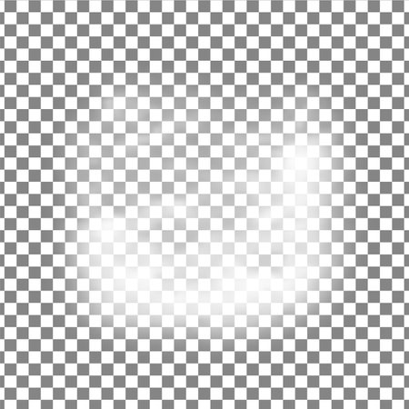 Realistic Cloud With Transparency On Black And Grid Background. vector illustration.のイラスト素材