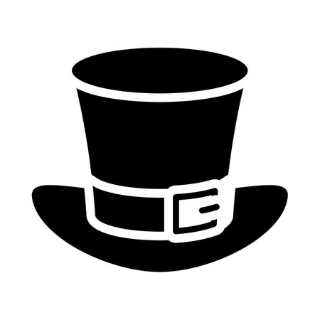 Leprechaun hat. Cartoon element of Irish beer festival St Patrick's day. vector illustration.のイラスト素材