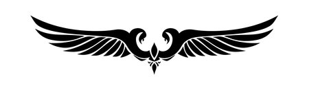 Tribal tattoo element. Very crisp and smooth lines. vector illustration.のイラスト素材