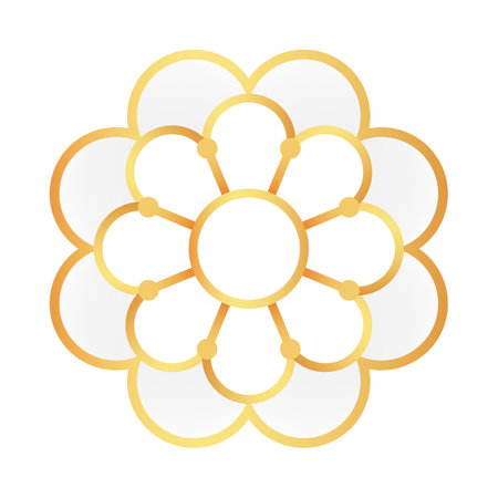 Chinese Lunar New Year flower element. Suitable for concept Lunar New Year holiday card, banner, poster, flyer. Vector illustration.のイラスト素材