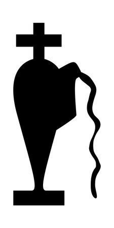 Egyptian hieroglyph element. Helps create an historicaal aaand trvel designs. Vector illustration.のイラスト素材